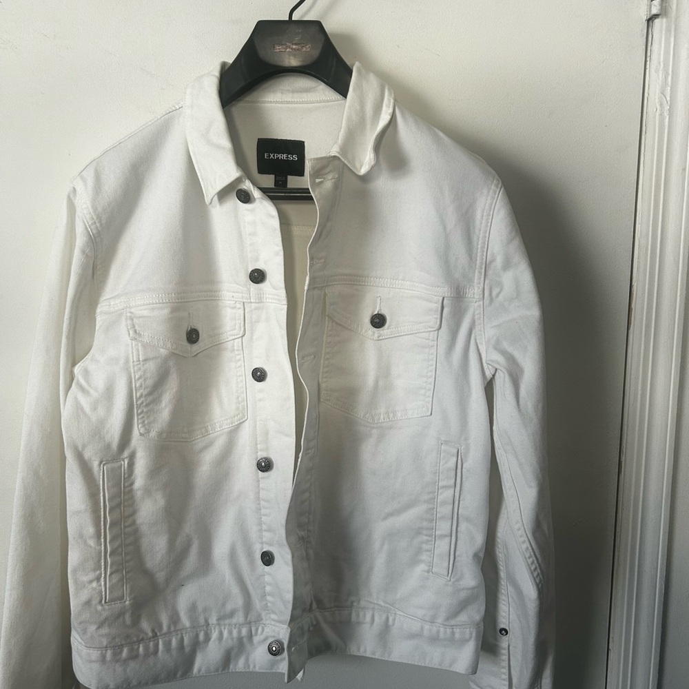 Classic White Denim Jacket